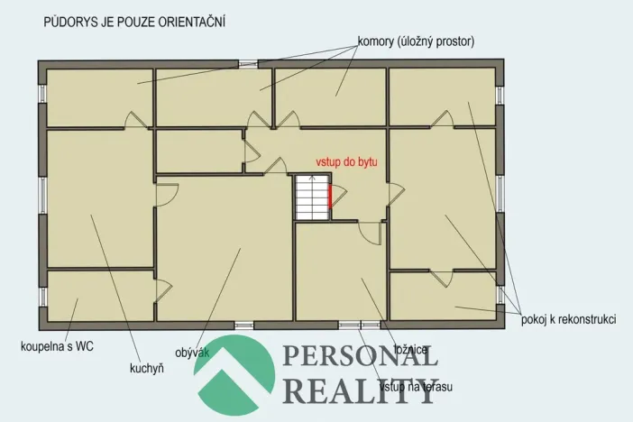 Prodej atypického bytu, Velká Hleďsebe - Klimentov, 140 m2