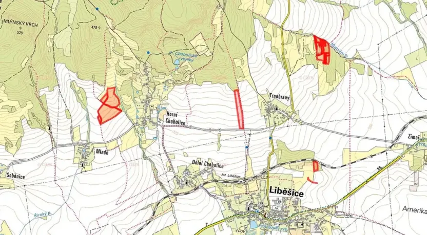 Prodej pole, Liběšice, 65224 m2