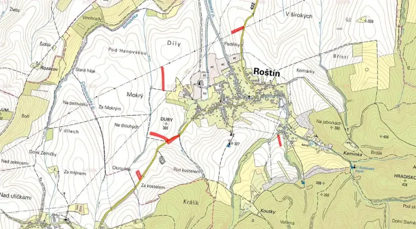 Prodej pole, Roštín, 17285 m2