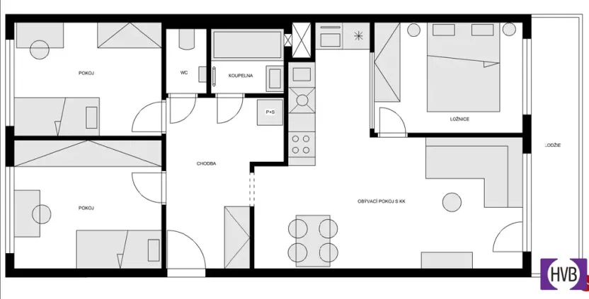Prodej bytu 4+kk, Praha, Novodvorská, 76 m2
