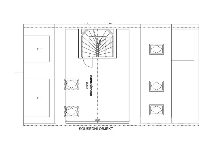 Prodej rodinného domu, Praha - Krč, Branická, 235 m2