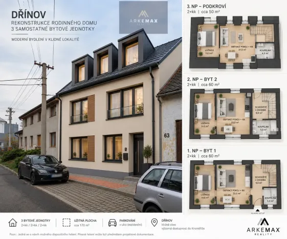Prodej rodinného domu, Dřínov, 80 m2
