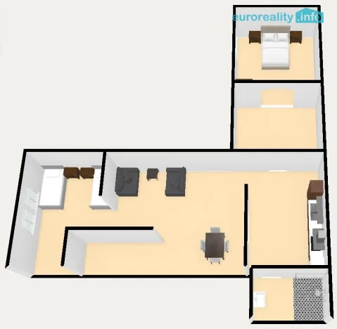 Pronájem bytu 2+1, Plzeň, Zbrojnická, 80 m2