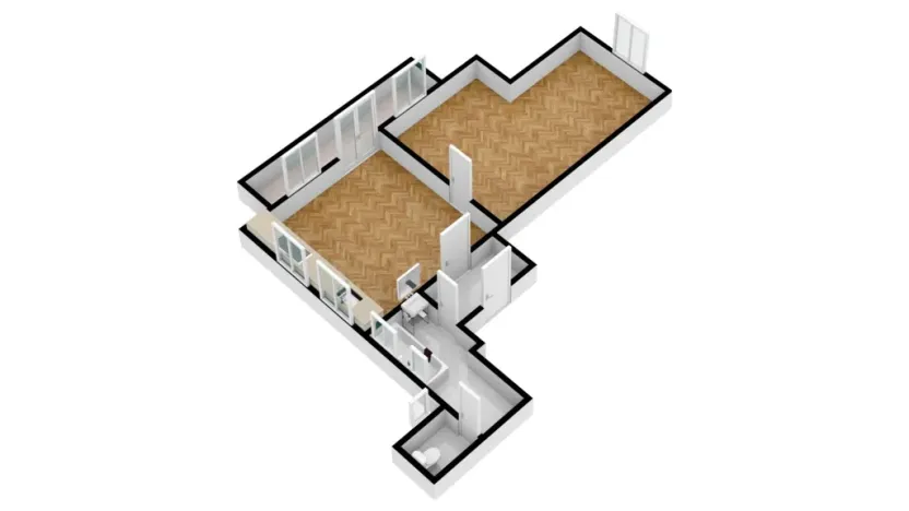 Pronájem bytu 2+kk, Praha - Podolí, Pravá, 50 m2