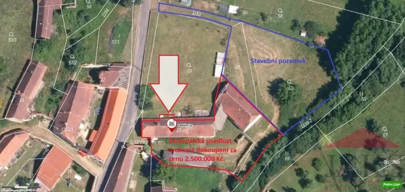 Prodej pozemku pro bydlení, Žihobce, 1860 m2