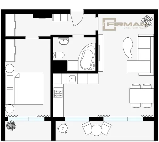 Prodej bytu 2+kk, Kutná Hora - Hlouška, Masarykova, 48 m2