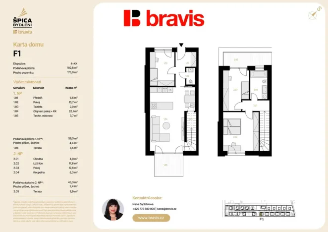Prodej rodinného domu, Brno, 103 m2