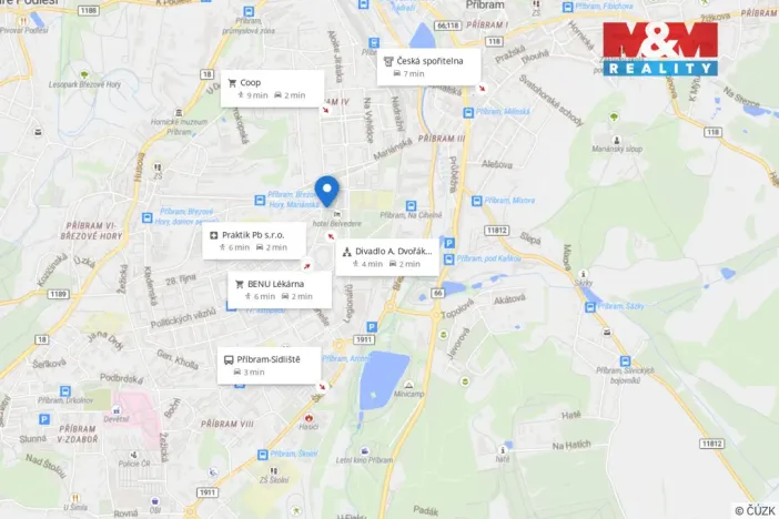 Pronájem bytu 1+1, Příbram - Příbram VII, Ant. Dvořáka, 40 m2