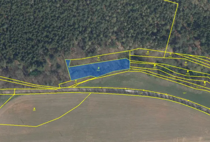 Prodej pozemku, Újezd u Svatého Kříže, 1239 m2