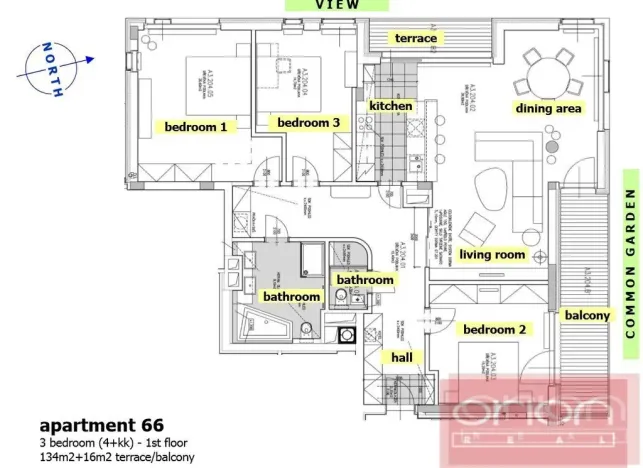 Pronájem bytu 4+kk, Praha - Vinohrady, Italská, 134 m2