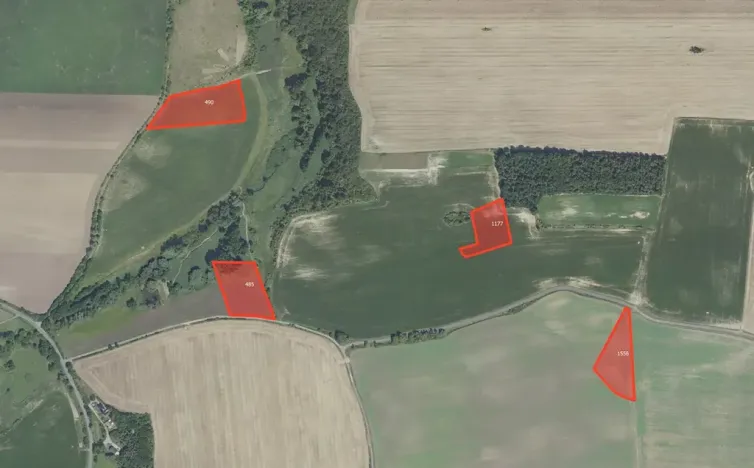 Prodej pole, Tuklaty, 43275 m2