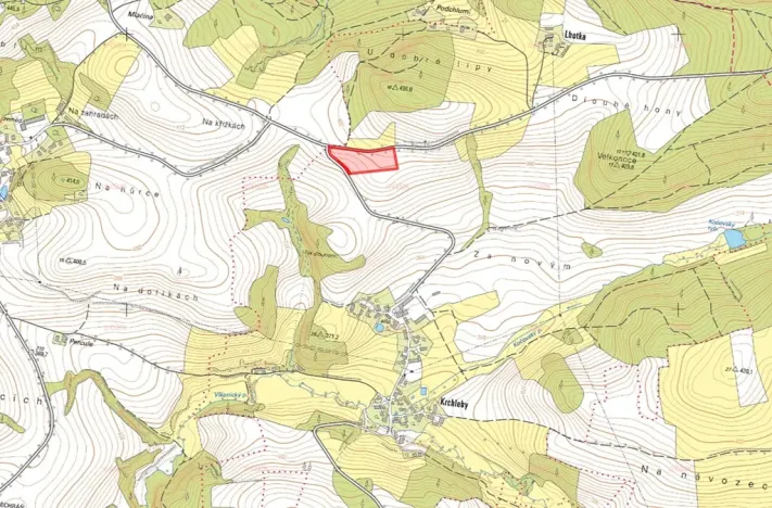 Prodej pole, Křečovice, 17066 m2