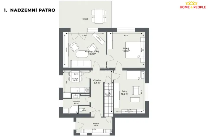 Prodej rodinného domu, Praha - Modřany, K Orionce, 160 m2