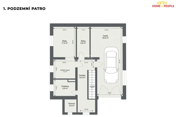 Prodej rodinného domu, Praha - Modřany, K Orionce, 195 m2