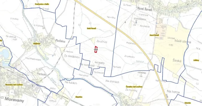 Prodej pole, Dolní Roveň, 6475 m2