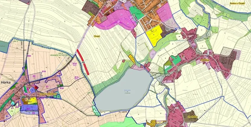 Prodej pole, Chrast, 6433 m2