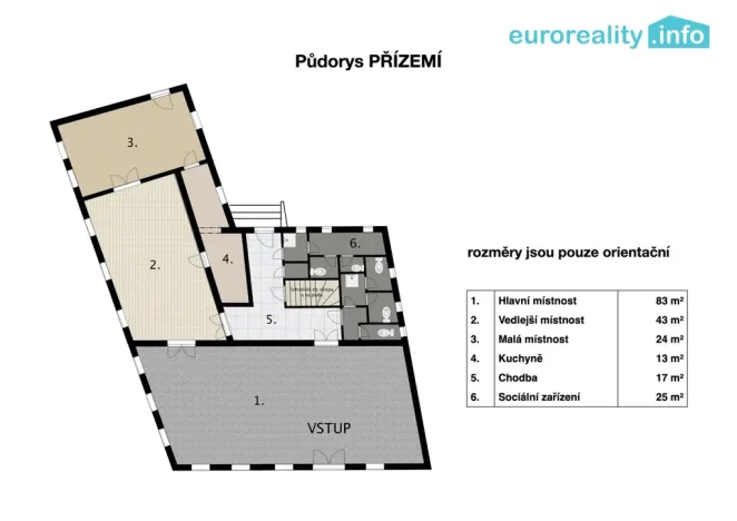 Prodej obchodního prostoru, Dnešice - Černotín, 205 m2