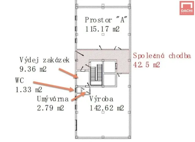 Pronájem skladu, Olomouc, Šlechtitelů, 272 m2