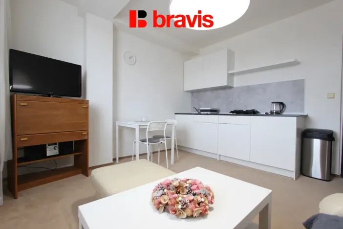 Pronájem bytu 2+kk, Brno - Štýřice, Táborského nábřeží, 40 m2