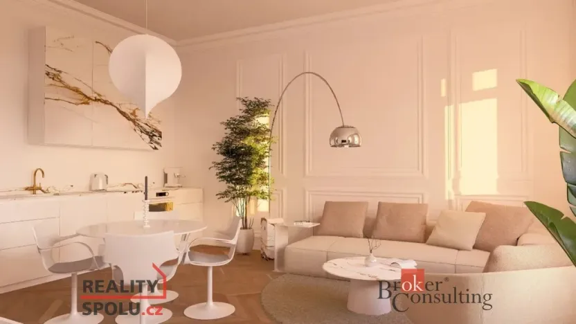 Prodej bytu 2+kk, Praha - Karlín, Pobřežní, 72 m2