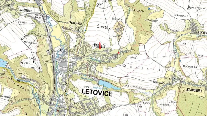 Prodej podílu pole, Letovice, 590 m2