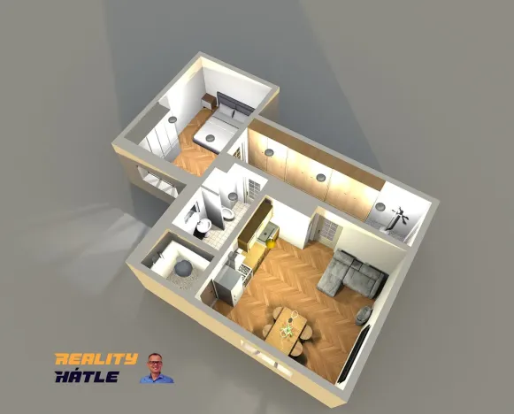 Prodej bytu 2+kk, Hradec Králové, Bratří Čapků, 59 m2