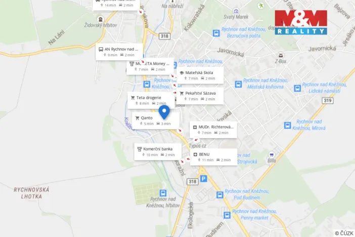 Prodej bytu 3+1, Rychnov nad Kněžnou, Na Trávníku, 69 m2