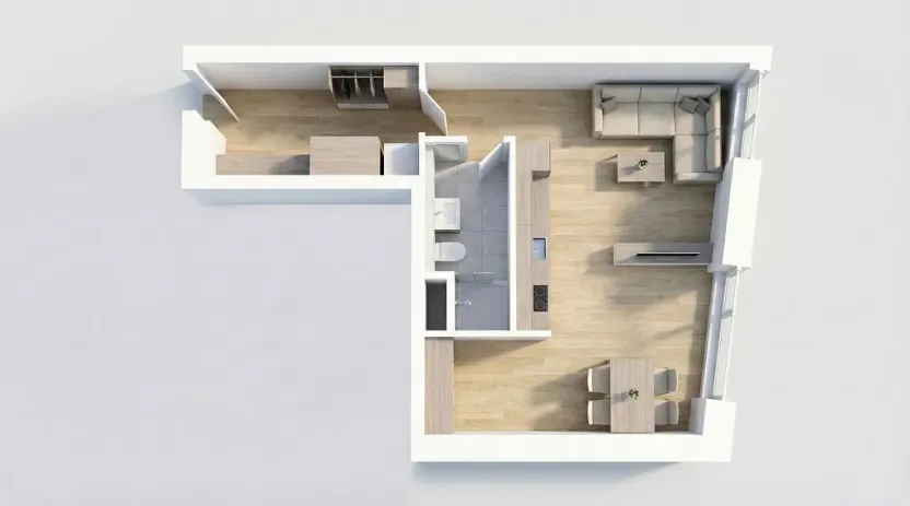 Prodej bytu 1+kk, Hradec Králové - Kukleny, Pražská třída, 46 m2