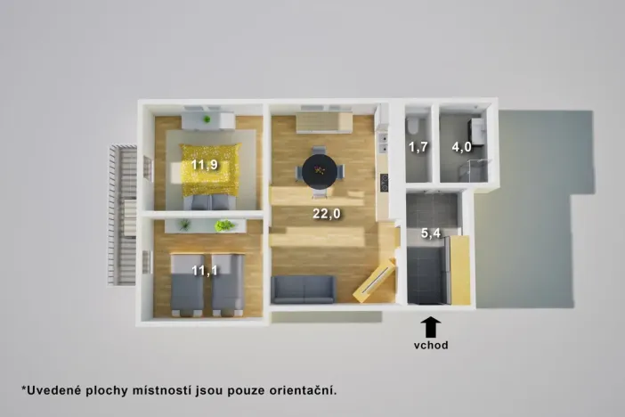 Prodej bytu 3+kk, Vrchlabí, Jos. Šíra, 63 m2