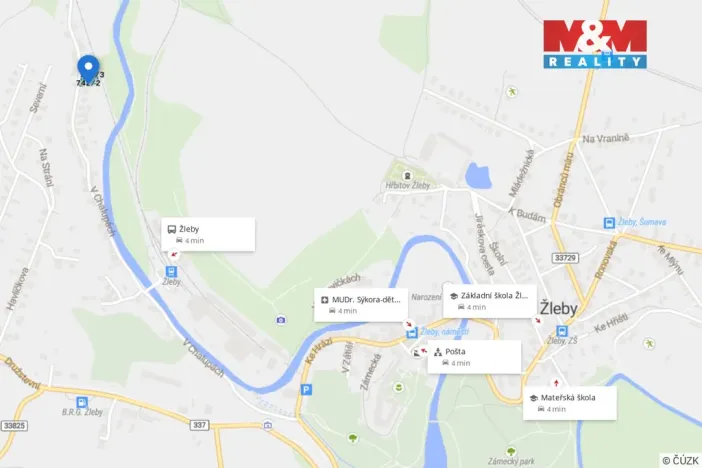 Prodej pozemku pro bydlení, Žleby, 901 m2