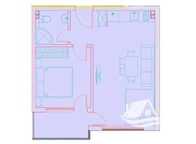 Prodej bytu 2+kk, Bjala, Bulharsko, 46 m2