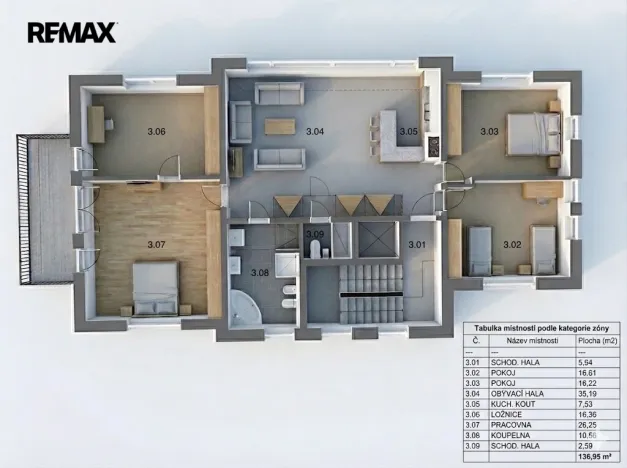 Pronájem bytu 5+kk, Praha, U krčské vodárny, 136 m2