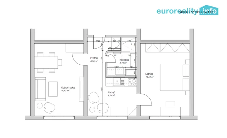 Prodej bytu 2+1, Strakonice, Sokolovská, 53 m2