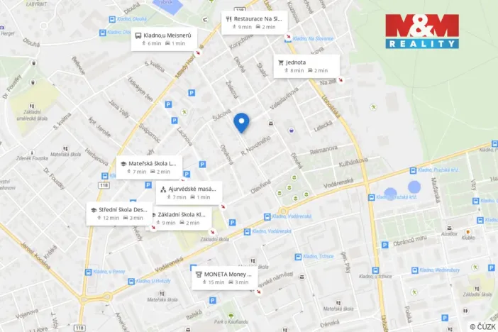 Pronájem bytu 1+1, Kladno - Kročehlavy, Vrchlického, 29 m2