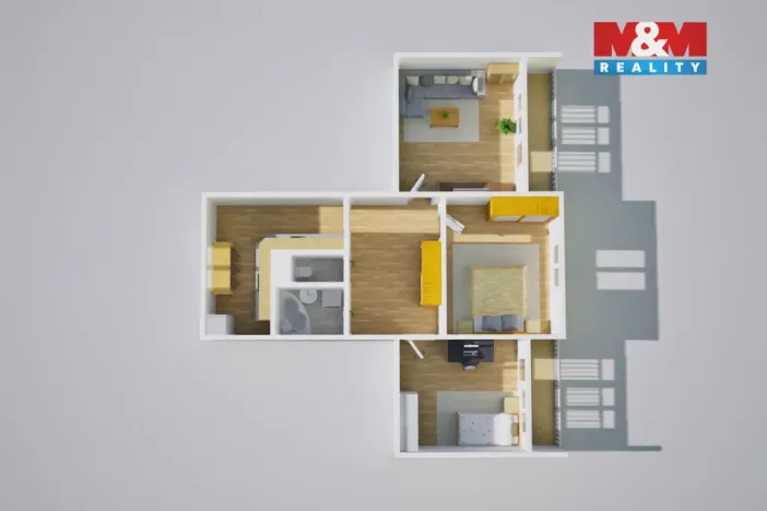 Prodej bytu 3+1, Teplice, Palackého, 74 m2