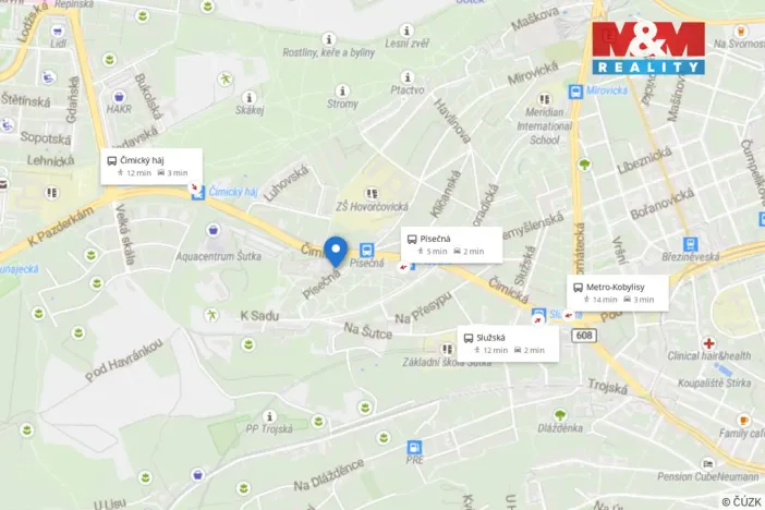 Prodej garáže, Praha - Troja, Písečná, 17 m2