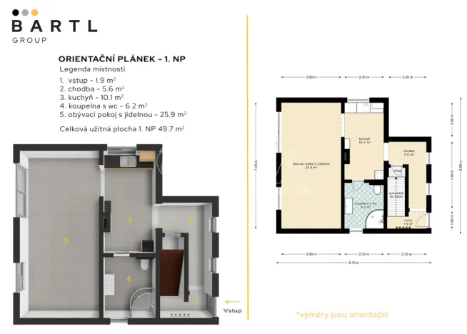 Pronájem bytu 4+1, Větřní - Němče, Okružní, 89 m2