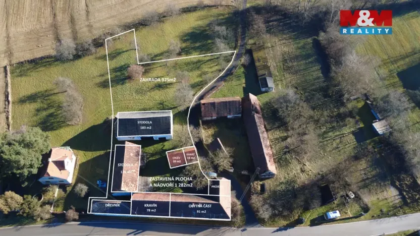 Prodej zemědělské usedlosti, Chrášťany - Doubrava, 91 m2