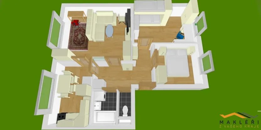 Pronájem bytu 3+1, Jihlava, Havlíčkova, 68 m2