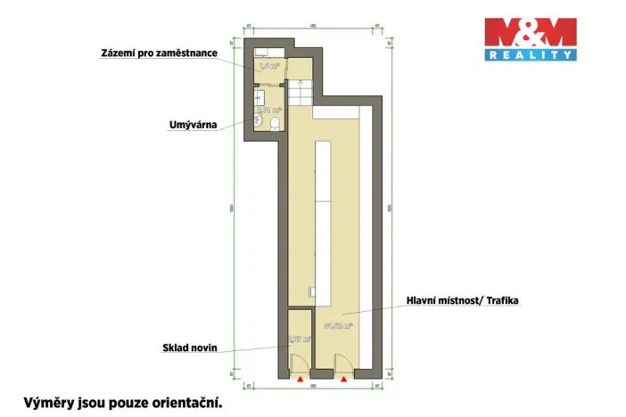 Pronájem obchodního prostoru, Plzeň - Jižní Předměstí, Goethova, 33 m2