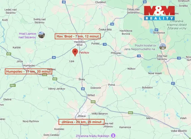 Prodej pozemku pro bydlení, Lípa - Petrkov, 1247 m2