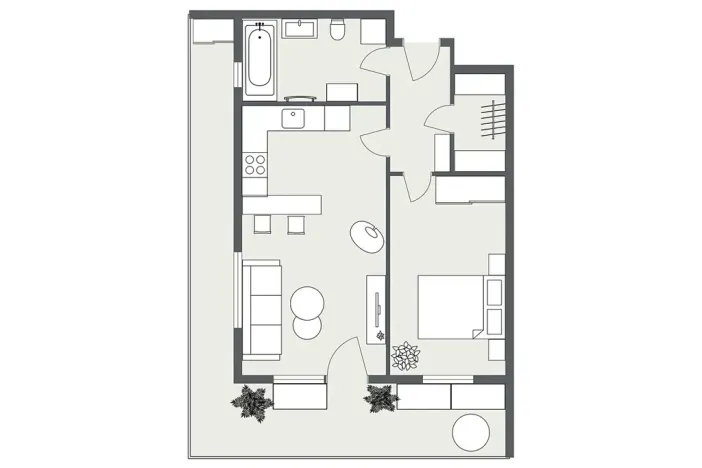 Prodej bytu 2+kk, Praha - Stodůlky, Medunova, 50 m2