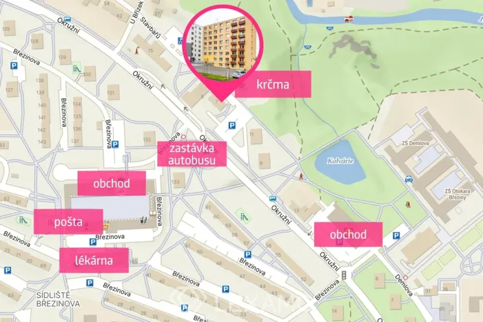 Pronájem bytu 1+kk, Jihlava, Okružní, 20 m2