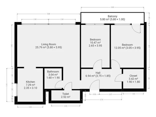 Pronájem bytu 3+kk, Praha - Michle, V zápolí, 77 m2