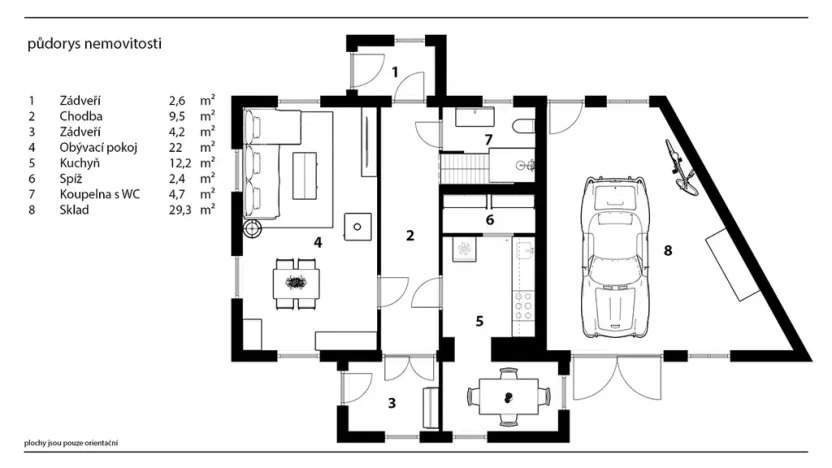 Prodej chalupy, Krouna, 111 m2