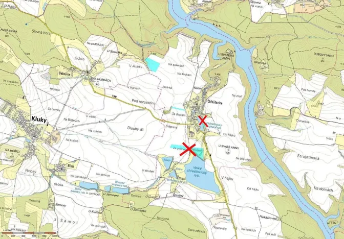 Prodej pole, Albrechtice nad Vltavou - Chřešťovice, 44793 m2