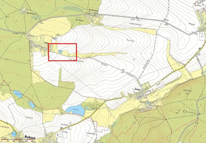 Prodej zahrady, Merklín - Lhota, 2708 m2
