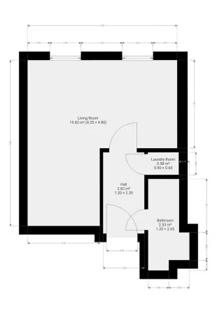 Pronájem bytu 1+kk, Praha - Uhříněves, Salačova, 24 m2