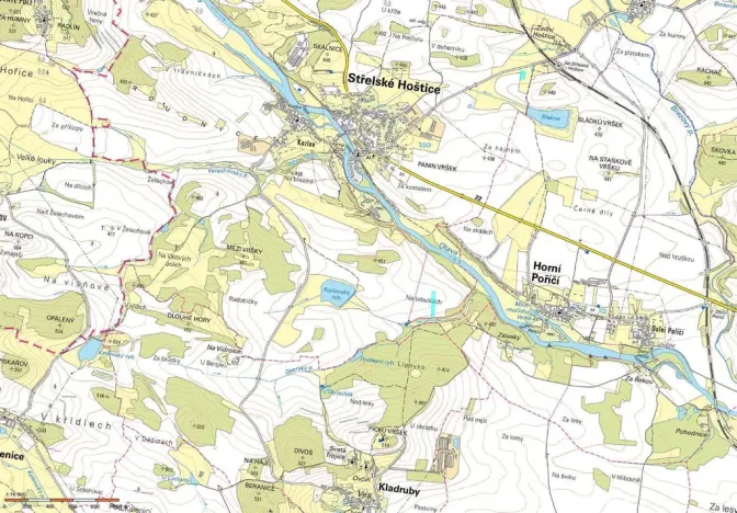 Prodej pole, Střelské Hoštice, 54215 m2