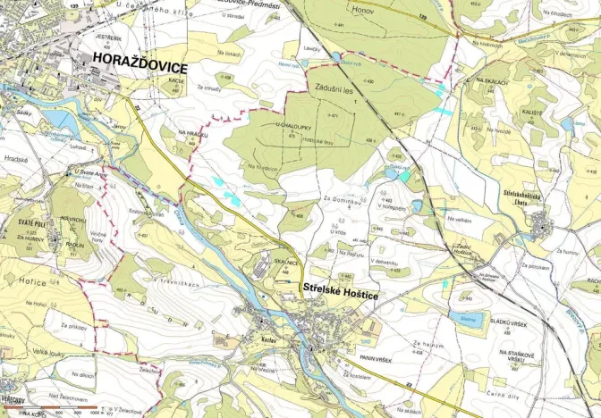 Prodej pole, Střelské Hoštice, 54215 m2